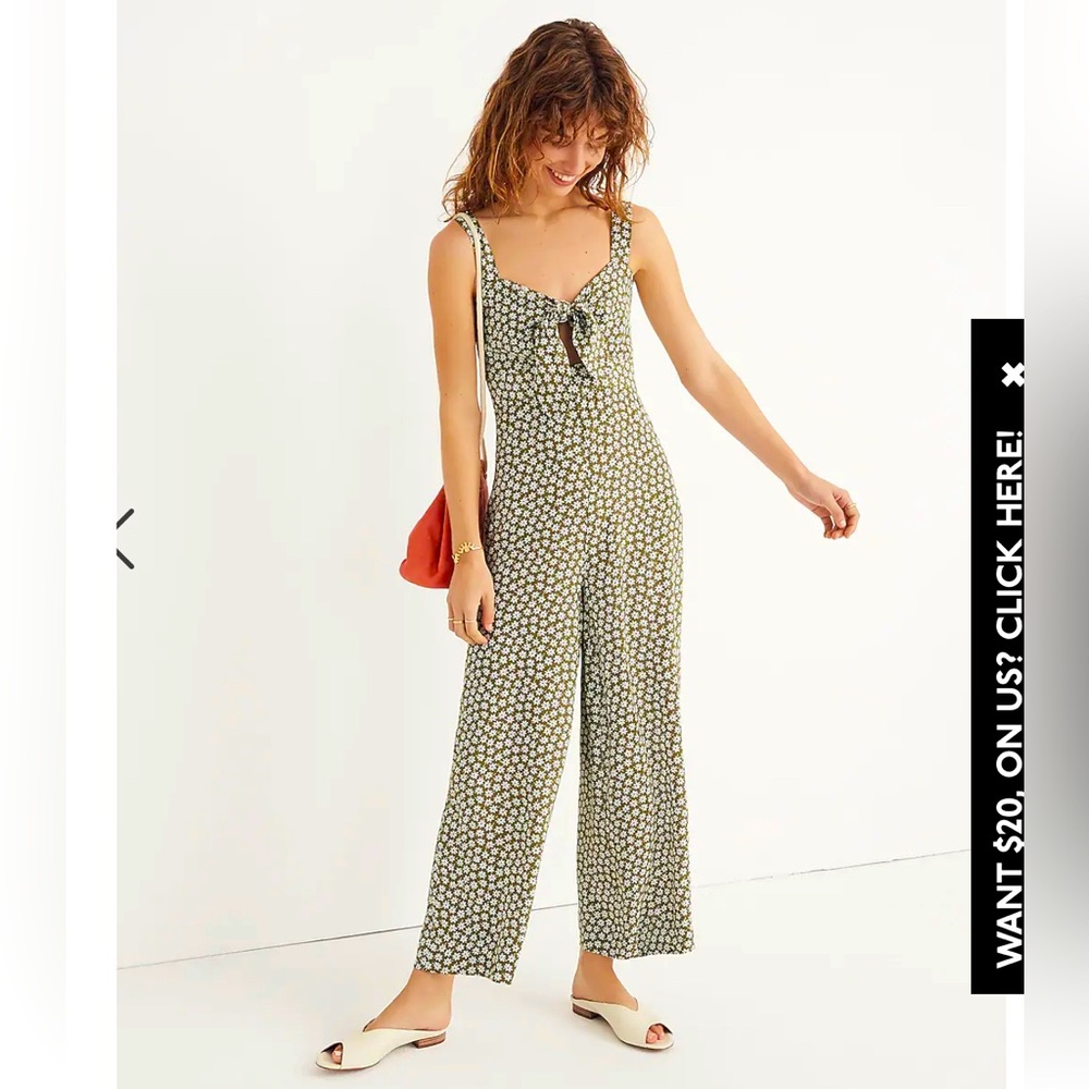MADEWELL Plumeria Cutout Jumpsuit in Mini Daisy